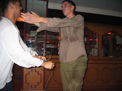 The bull does the taming