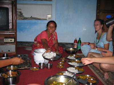 Nepali feast at our house