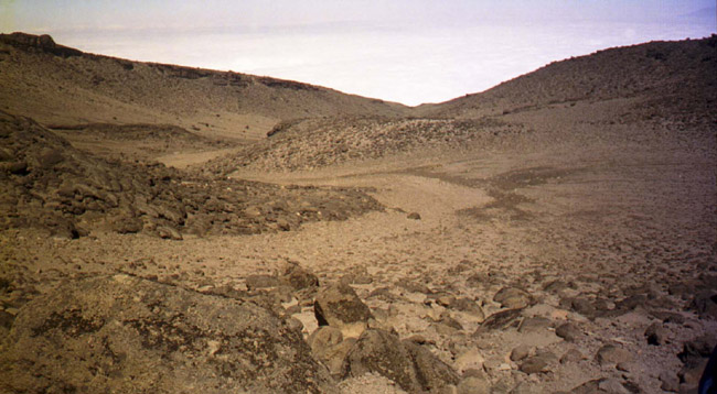 In 1989, this area was still covered by glaciers