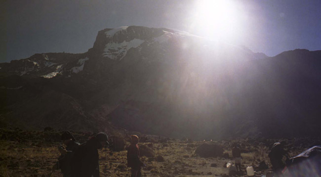 Day 4 morning, leaving Barranco Hut