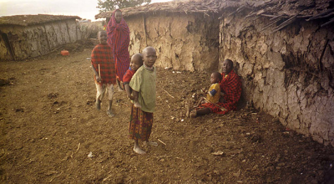 The Masaai people at home