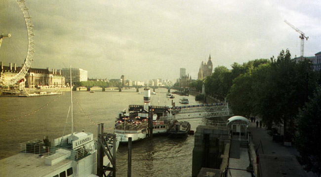 A view of the River Thames, London
