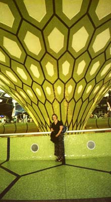 The funky Abu Dhabi airport, United Arab Emirates