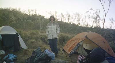 Laura, ready for the second day's trekking