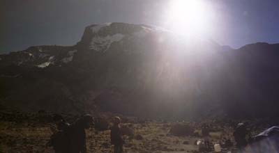 Day 4 morning, leaving Barranco Hut
