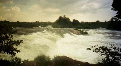 Rapids on the Nile River in Uganda