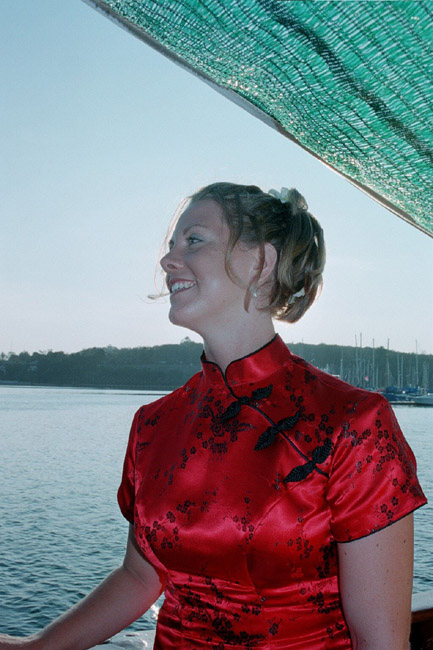 Laura looks out to sea