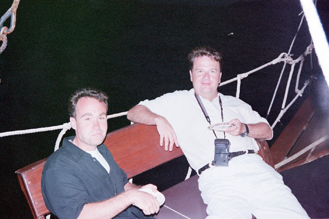 Steve and Peter, just relaxing