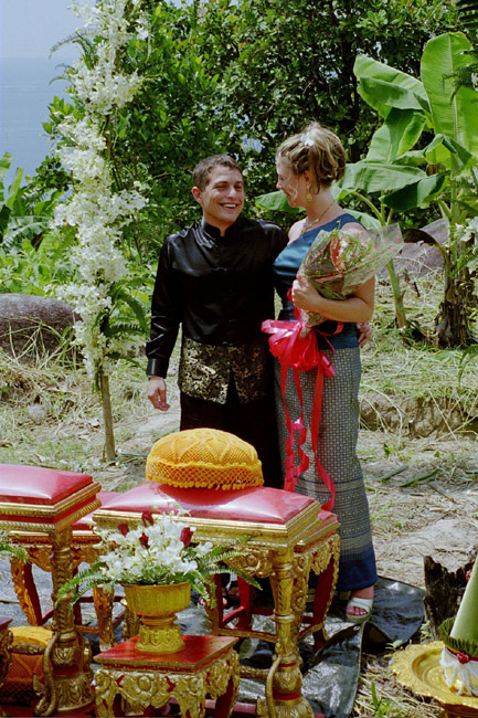 The newly married couple