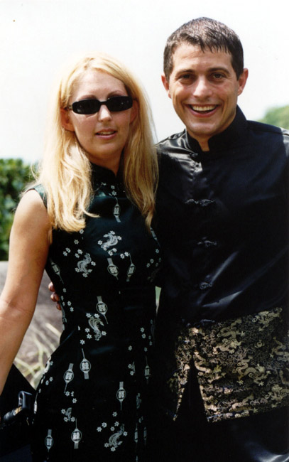 Colin and Ruby, in a rare moment of stillness