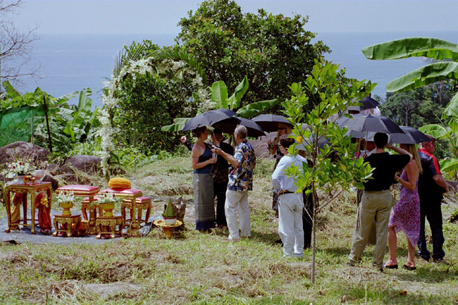 View, from the wedding site, out over the Andaman Sea