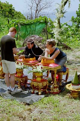 Orion pouring the water