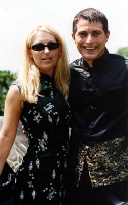 Colin and Ruby, in a rare moment of stillness