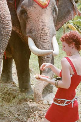 Melissa makes a big new friend